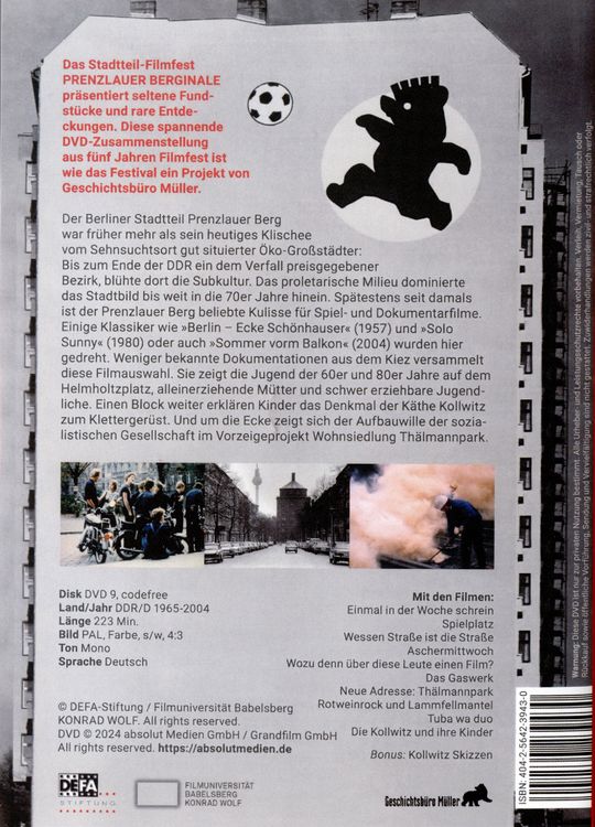Produktbild: Prenzlauer Berginale - Original Kiezfilme 1965-2004 (Neuauflage)