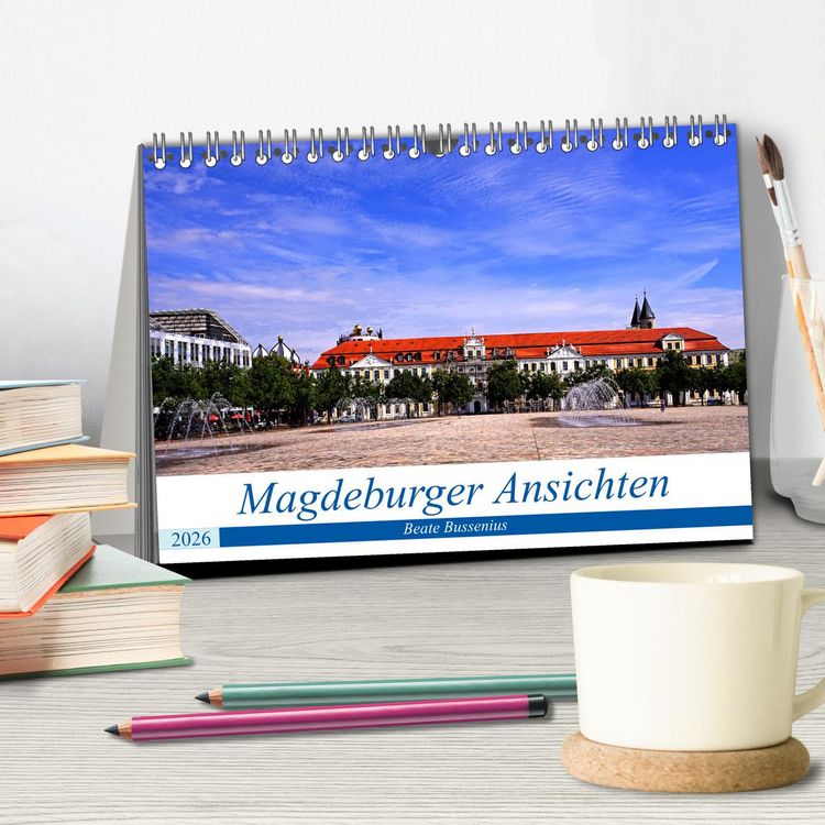 Produktbild: Magdeburger Ansichten (Tischkalender 2026 DIN A5 quer), CALVENDO Monatskalender