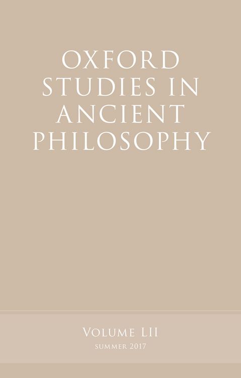 Produktbild: Oxford Studies in Ancient Philosophy, Volume 52