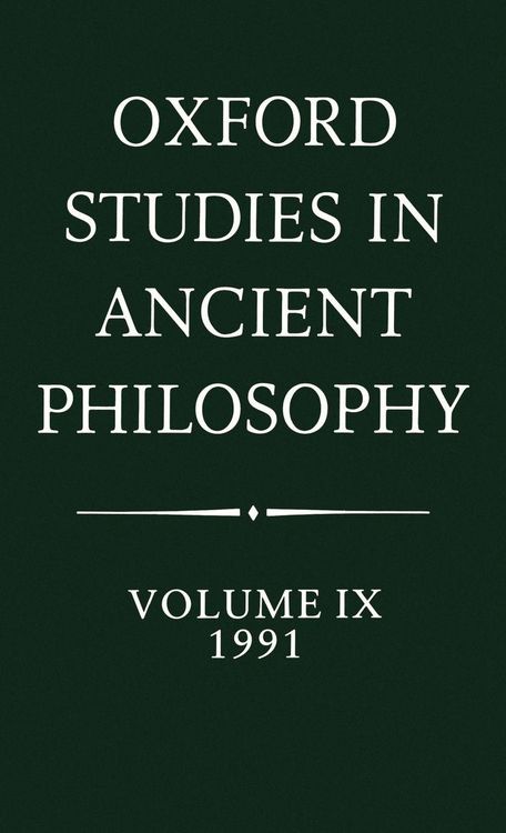 Produktbild: Oxford Studies in Ancient Philosophy