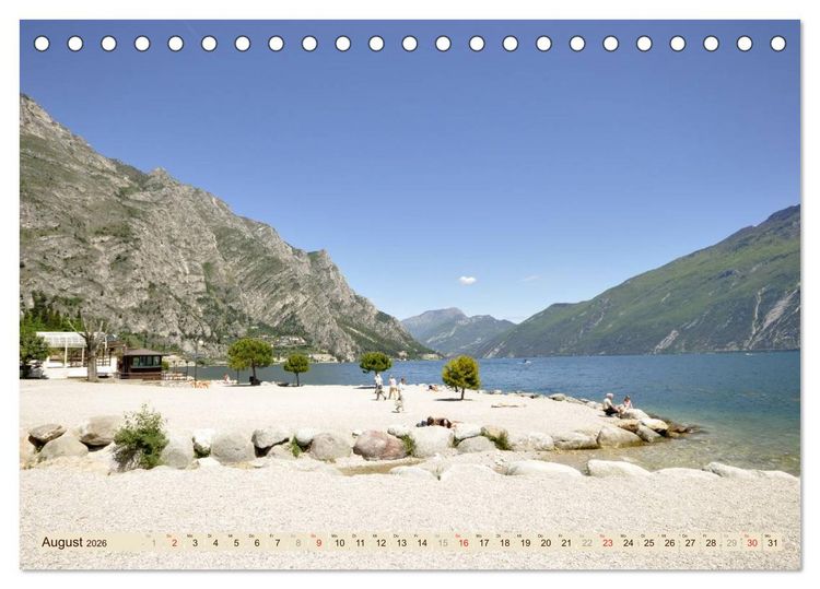 Produktbild: Impressionen vom Gardasee (Tischkalender 2026 DIN A5 quer), CALVENDO Monatskalender