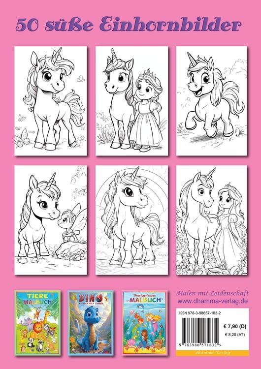 Produktbild: Einhorn Malbuch