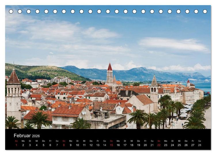 Produktbild: Gr&uuml;&szlig;e aus Kroatien (Tischkalender 2026 DIN A5 quer), CALVENDO Monatskalender