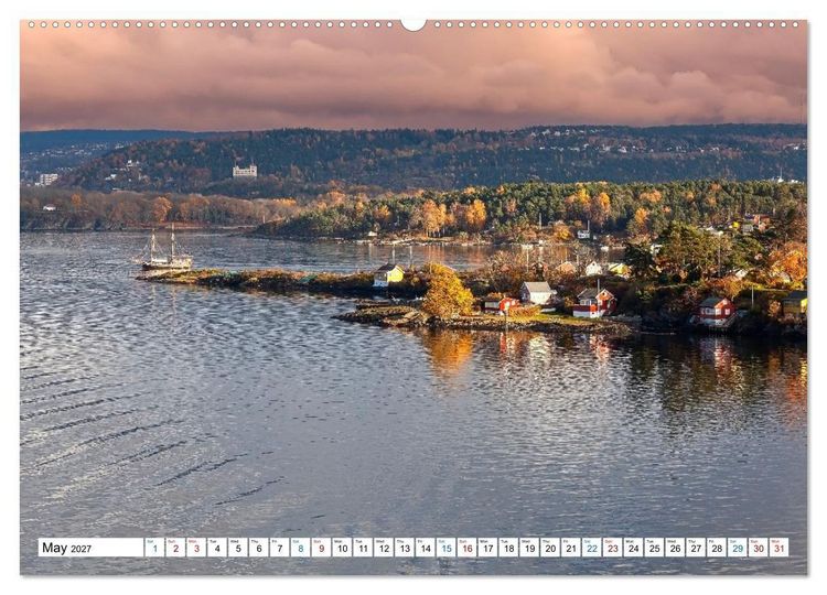 Produktbild: Oslo and the Oslofjord (High Quality Premium Wall Calendar 2027 DIN A2 landscape),CALVENDO 12 Month Wall Calendar