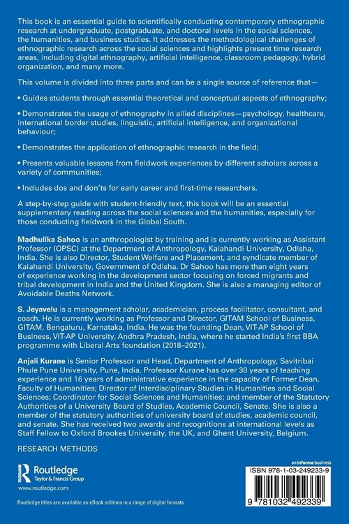 Produktbild: Ethnographic Research in the Social Sciences