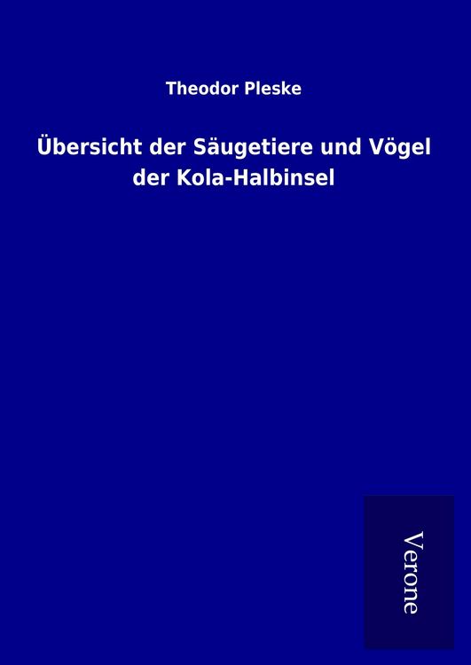 Produktbild: &Uuml;bersicht der S&auml;ugetiere und V&ouml;gel der Kola-Halbinsel