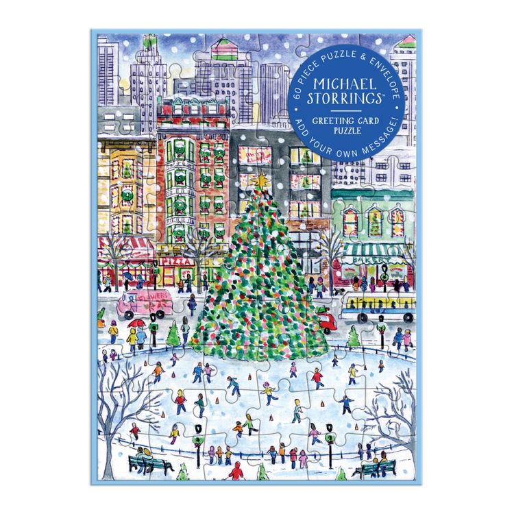 Produktbild: Michael Storrings Christmas in the City Greeting Card Puzzle