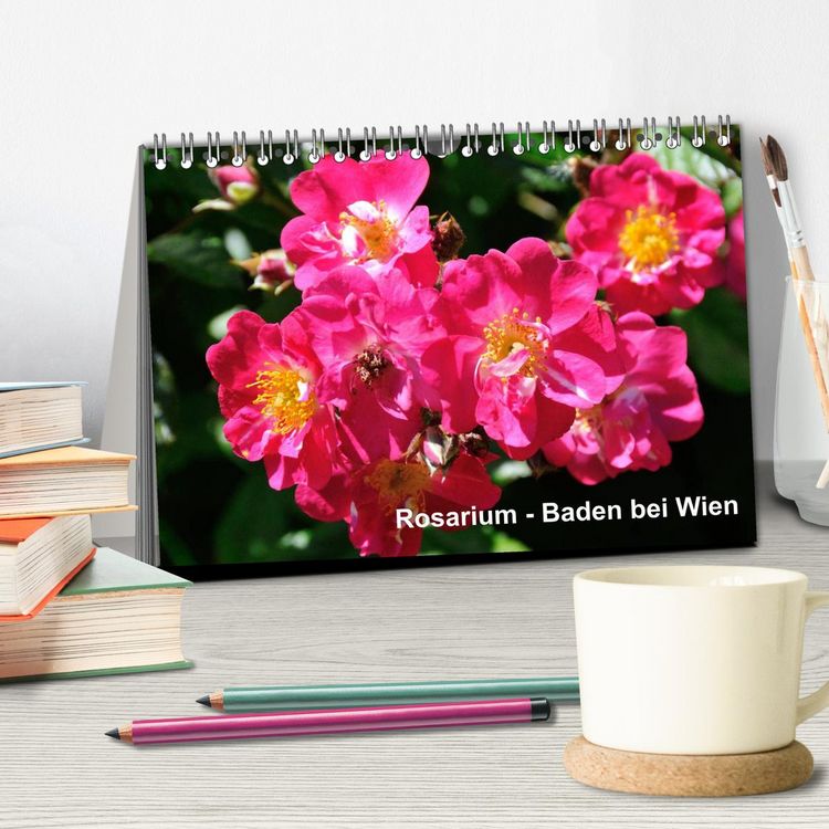 Produktbild: Baden bei Wien - Rosarium (Tischkalender 2026 DIN A5 quer), CALVENDO Monatskalender
