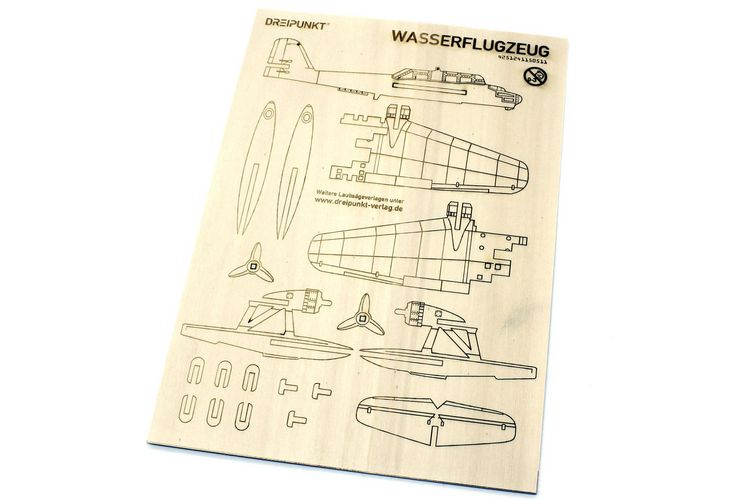 Produktbild: Laubs&auml;gevorlage Wasserflugzeug