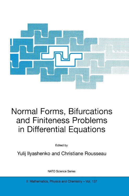 Produktbild: Normal Forms, Bifurcations and Finiteness Problems in Differential Equations