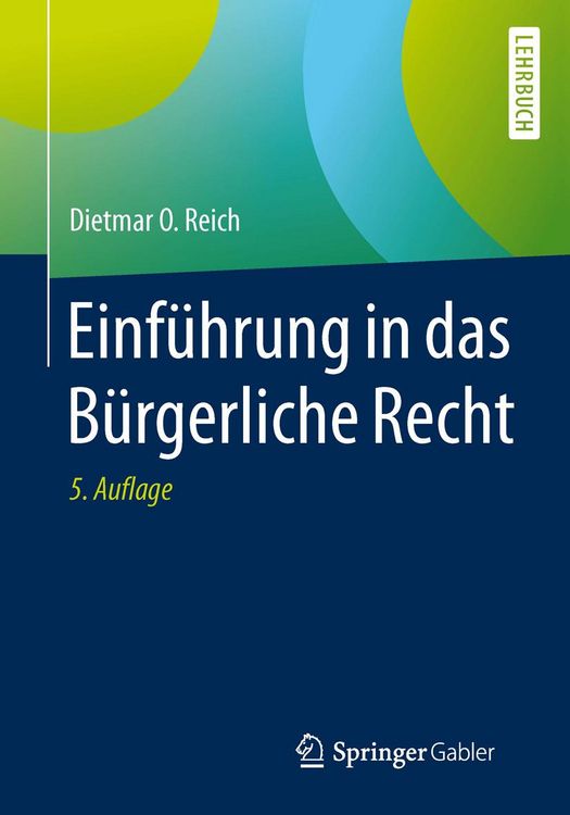 Produktbild: Einf&uuml;hrung in das B&uuml;rgerliche Recht