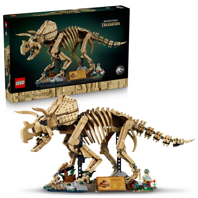 Produktbild: LEGO Jurassic World 77985 Dinosaurier-Fossilien: Triceratops, Modellbau
