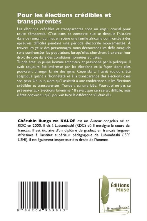 Produktbild: Pour les &eacute;lections cr&eacute;dibles et transparentes