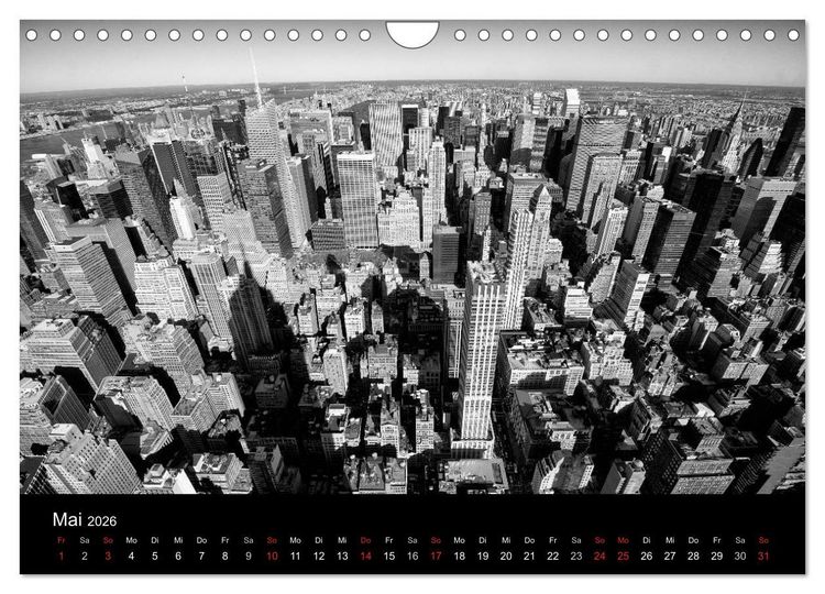 Produktbild: New York 2026 (Wandkalender 2026 DIN A4 quer), CALVENDO Monatskalender