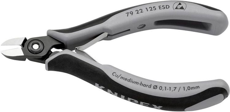 Produktbild: Knipex-Werk Pr&auml;zisons-Seitenschneider 79 22 125 ESD