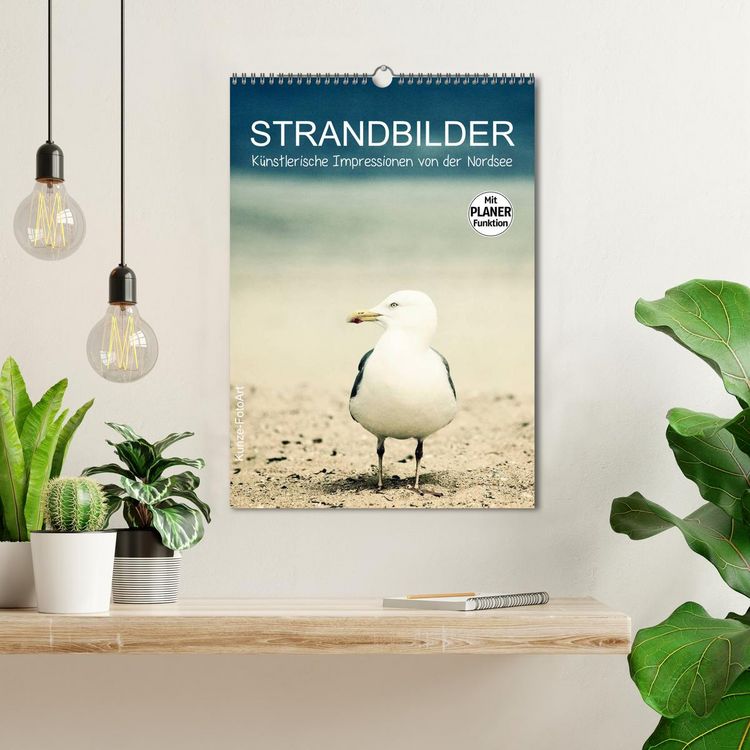 Produktbild: Strandbilder - K&uuml;nstlerische Impressionen von der Nordsee (Wandkalender 2026 DIN A3 hoch), CALVENDO Monatskalender
