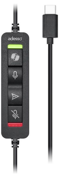 Produktbild: Adesso Xtream P7 AI Copilot Headset On Ear Headset kabelgebunden Stereo schwarz-meliert Headset Computer