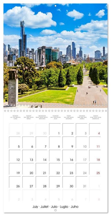 Produktbild: Melbourne - Australia's friendly metropolis (Wall Calendar 2027 12 &times; 12 Inch) CALVENDO 12 Month Wall Calendar
