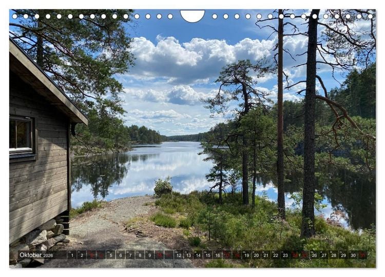 Produktbild: Wandern in Schweden - Einladung in die Natur (Wandkalender 2026 DIN A4 quer), CALVENDO Monatskalender
