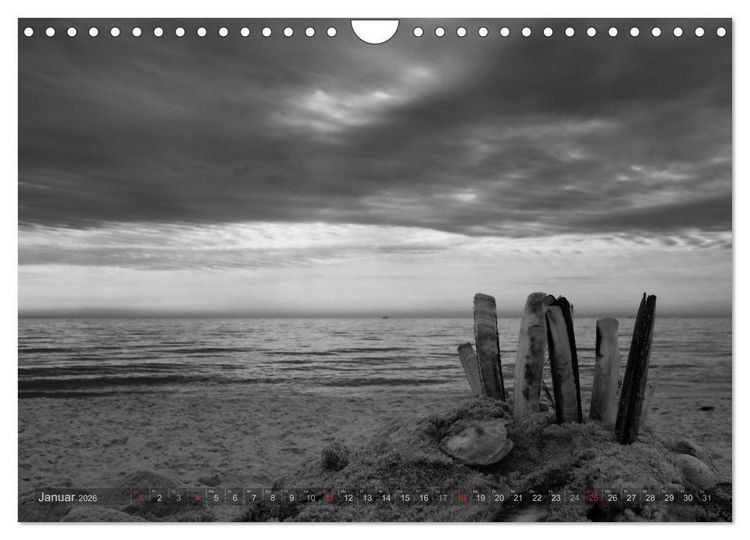 Produktbild: 54&deg;54'57"N 8&deg;19'51"E SYLT (Wandkalender 2026 DIN A4 quer), CALVENDO Monatskalender