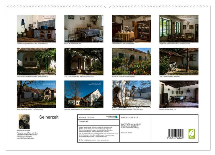 Produktbild: Seinerzeit (hochwertiger Premium Wandkalender 2026 DIN A2 quer), Kunstdruck in Hochglanz