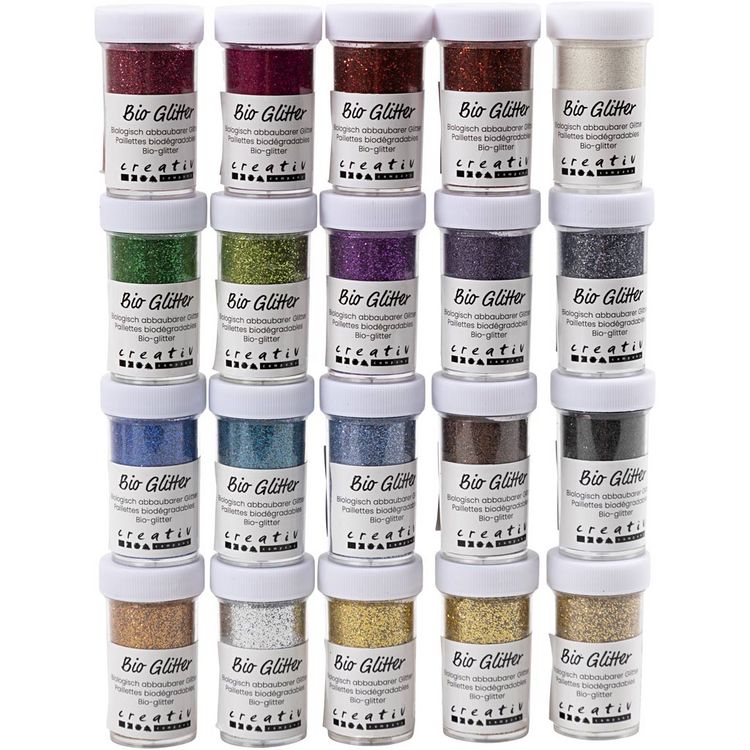 Produktbild: Creativ Company Bio Sparkles, sortierte Farben, 20x27 ml