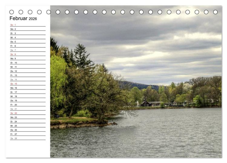 Produktbild: Faszination Eifel (Tischkalender 2026 DIN A5 quer), CALVENDO Monatskalender