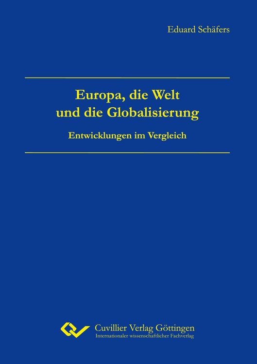 Produktbild: Europa, die Welt und die Globalisierung