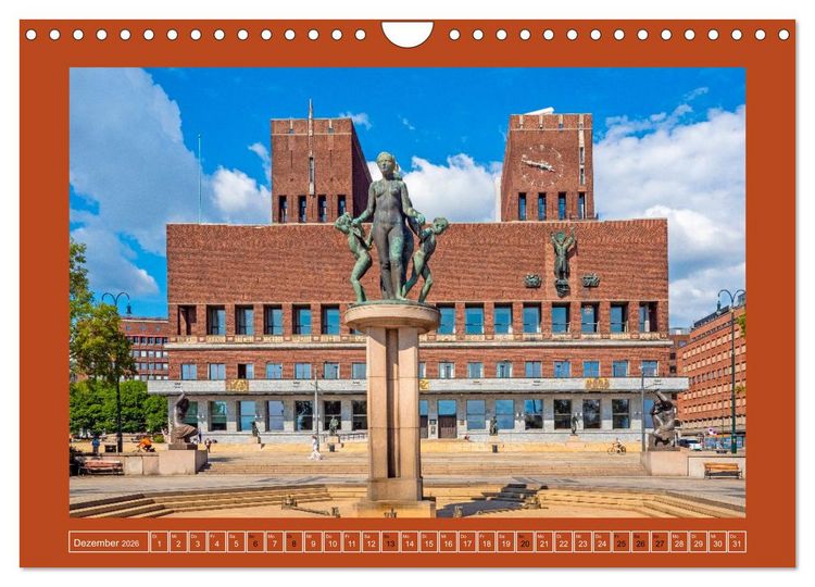 Produktbild: Oslo - Stadt am Fjord (Wandkalender 2026 DIN A4 quer), CALVENDO Monatskalender