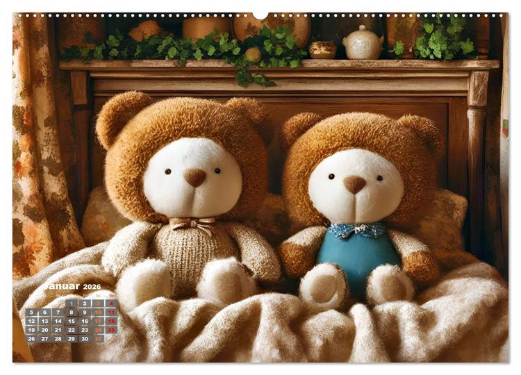 Produktbild: Kuscheliges & Knuddeliges (Wandkalender 2026 DIN A2 quer), CALVENDO Monatskalender