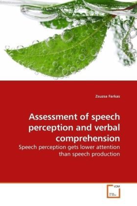 Produktbild: Farkas, Z: Assessment of speech perception and verbal compre