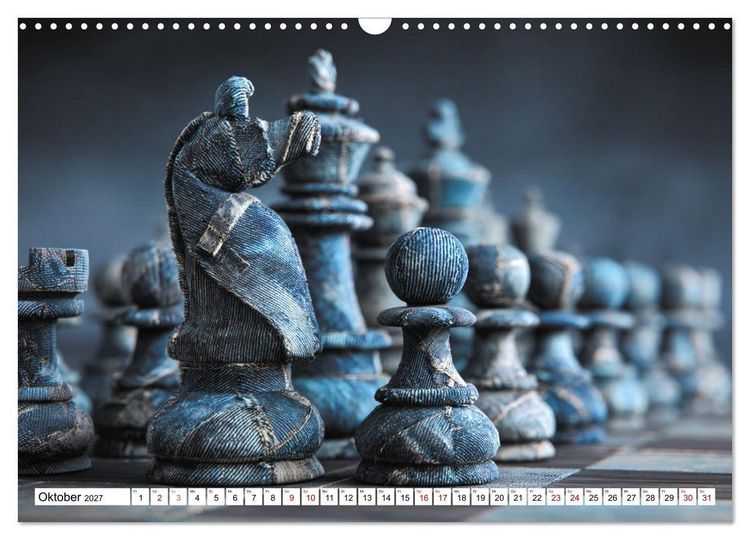 Produktbild: Schach &ndash; Wenn Schachfiguren Charakter zeigen (Wandkalender 2027 DIN A3 quer), CALVENDO Monatskalender