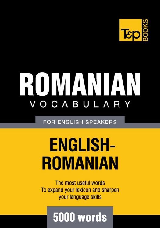 Produktbild: Romanian vocabulary for English speakers - 5000 words