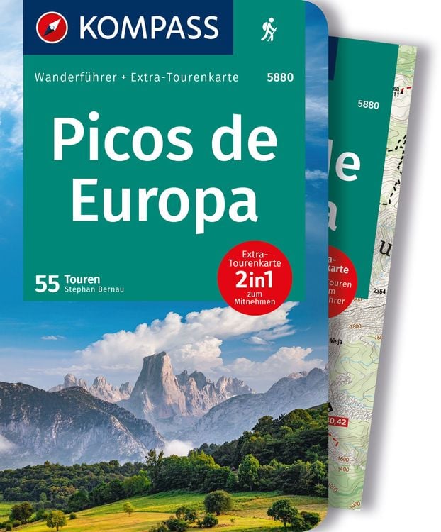 Produktbild: KOMPASS Wanderführer Picos de Europa, 55 Touren mit Extra-Tourenkarte