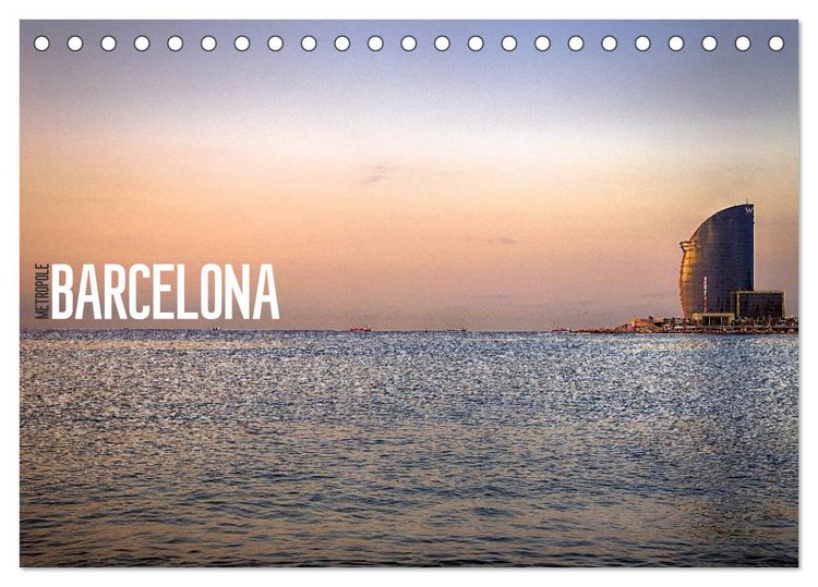 Produktbild: Metropole Barcelona (Tischkalender 2026 DIN A5 quer), CALVENDO Monatskalender