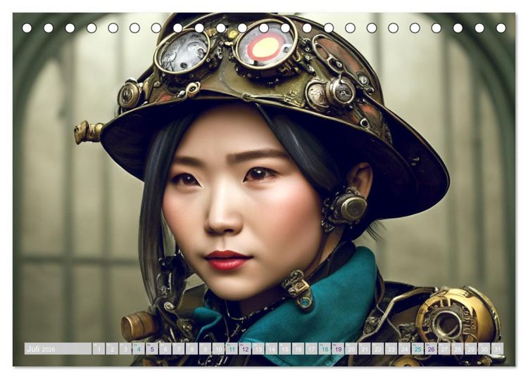 Produktbild: Starke Frauen - Steampunk Lebenswelten (Tischkalender 2026 DIN A5 quer), CALVENDO Monatskalender