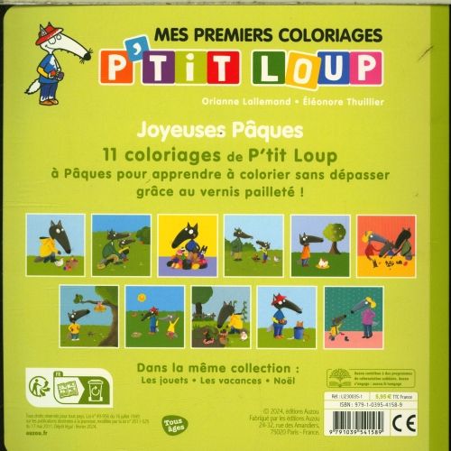 Produktbild: Joyeuses P&acirc;ques ! : mes premiers coloriages P'tit Loup