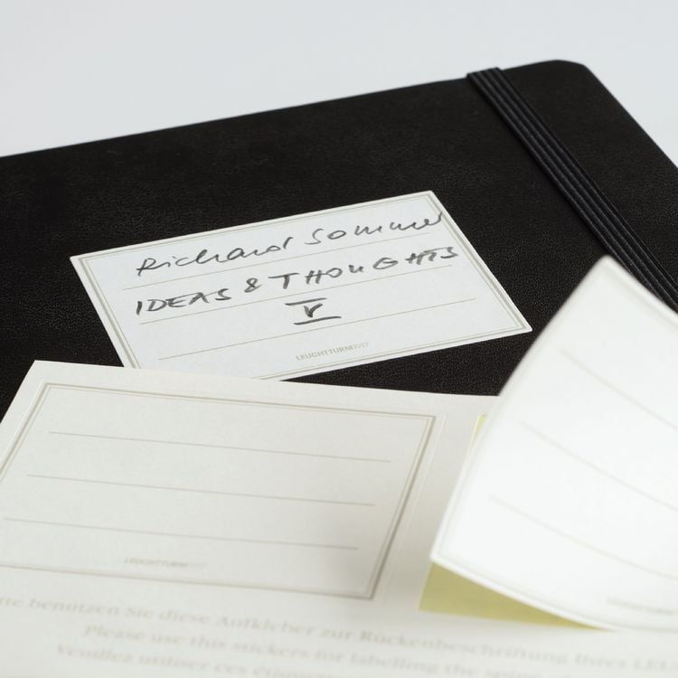 Produktbild: Notizbuch Medium A5 blanko Softcover schwarz