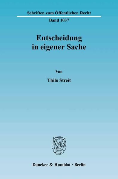 Produktbild: Entscheidung in eigener Sache.