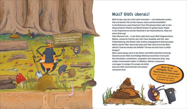 Produktbild: Die M&uuml;llabfuhr in der Natur &ndash; Alles &uuml;ber Mistk&auml;fer und Co.