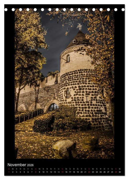 Produktbild: K&ouml;ln-Nachts - Eine Metropole nicht nur im Mondschein (Tischkalender 2026 DIN A5 hoch), CALVENDO Monatskalender