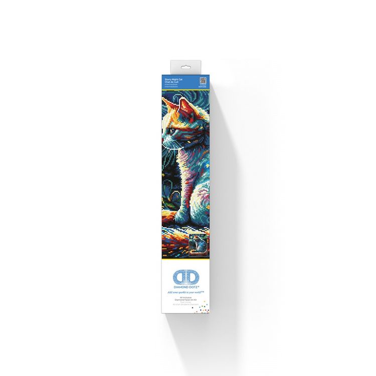 Produktbild: DIAMOND DOTZ - Diamond Painting Katze bei Nacht