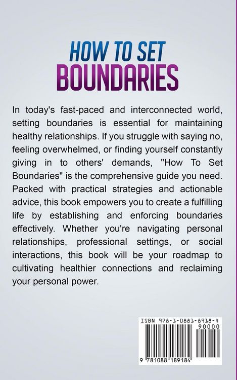 Produktbild: How To Set Boundaries