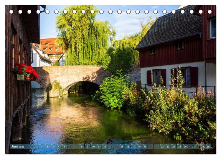Produktbild: Die Fischerstadt - Ein mittelalterliches Stadtviertel in Ulm (Tischkalender 2026 DIN A5 quer), CALVENDO Monatskalender