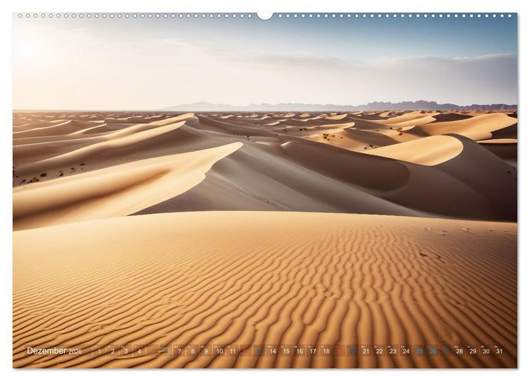 Produktbild: Sandd&uuml;nen In der W&uuml;ste und am Meer (hochwertiger Premium Wandkalender 2026 DIN A2 quer), Kunstdruck in Hochglanz