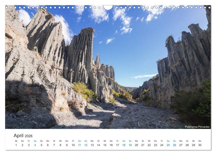Produktbild: Neuseelands Berge (Wandkalender 2026 DIN A3 quer), CALVENDO Monatskalender