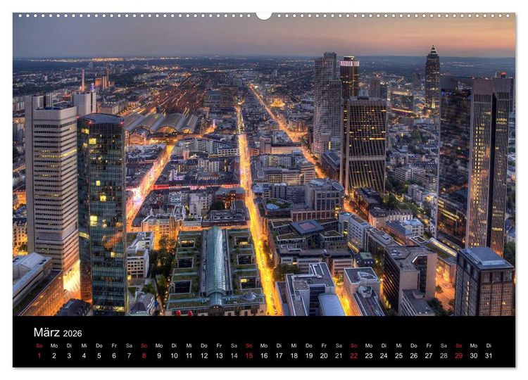 Produktbild: Europ&auml;ische St&auml;dte bei Nacht (hochwertiger Premium Wandkalender 2026 DIN A2 quer), Kunstdruck in Hochglanz