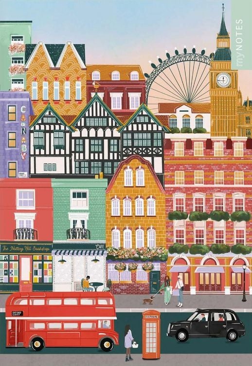 Produktbild: MyNOTES Papeterie: Notizheft Simply, Katy &ndash; London