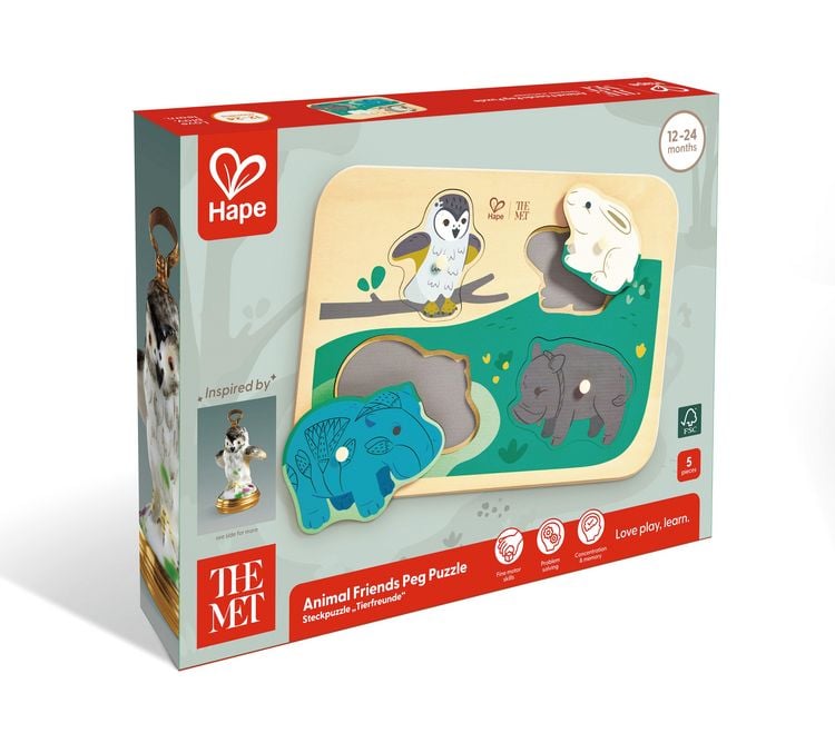 Produktbild: The Met: Steckpuzzle "Tierfreunde" - 4 Teile