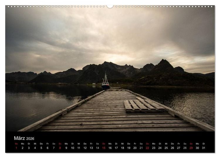 Produktbild: Lofoten - Norwegens magische Inseln (hochwertiger Premium Wandkalender 2026 DIN A2 quer), Kunstdruck in Hochglanz